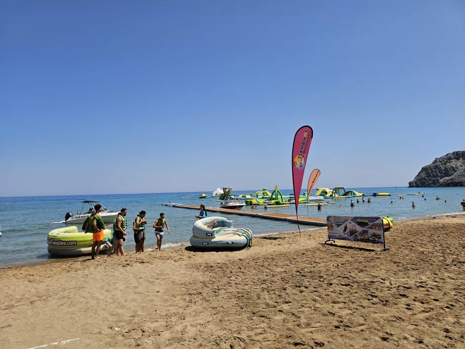 Sport acquatici, spiaggia di Tsambika