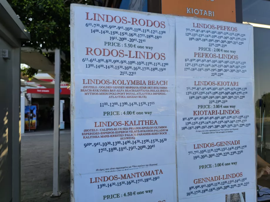 Orario Lindos