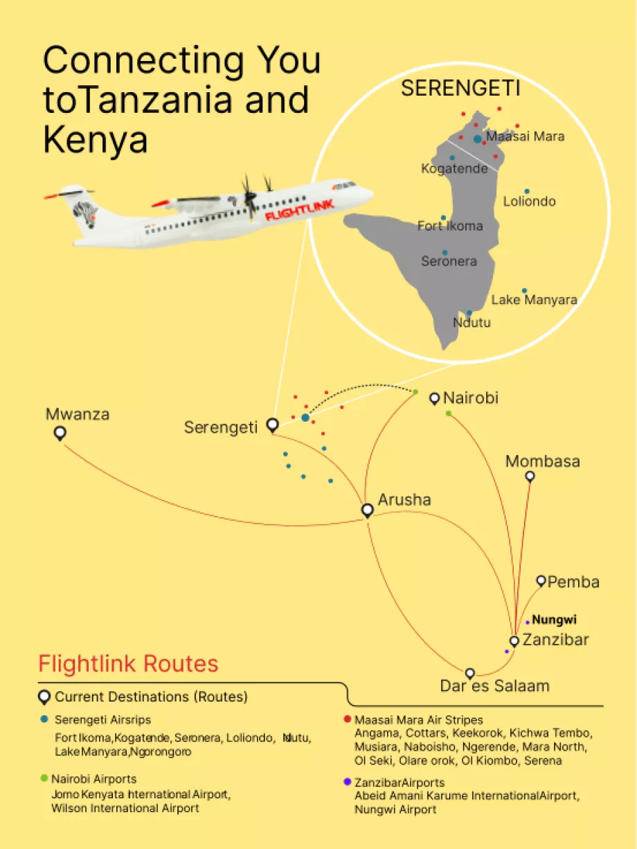 Mappa del percorso Flightlink