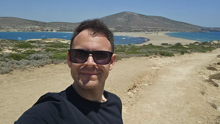Cristoforo sulla spiaggia di Prasonisi