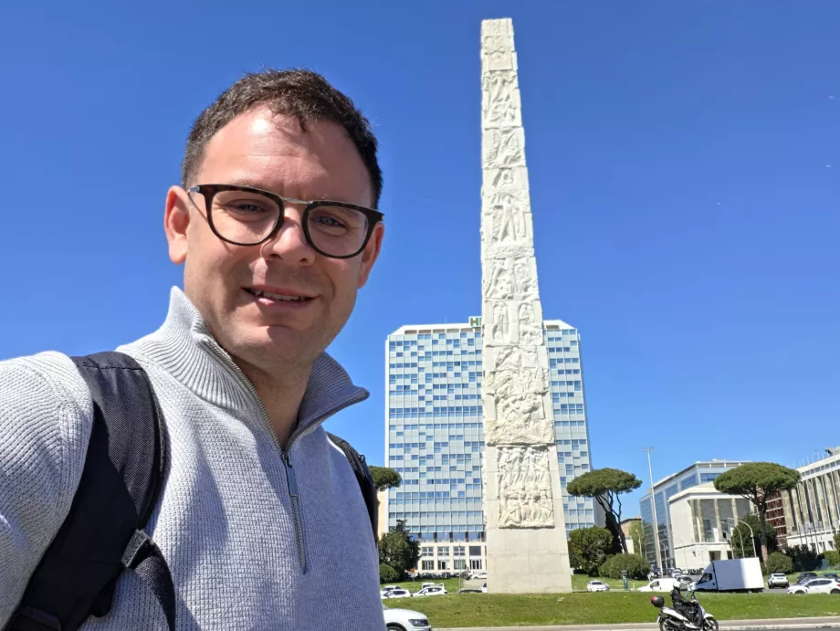 Io nel quartiere EUR