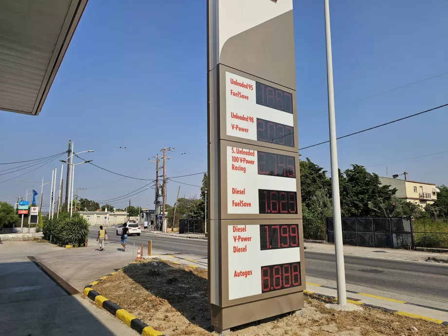 Prezzi della benzina
