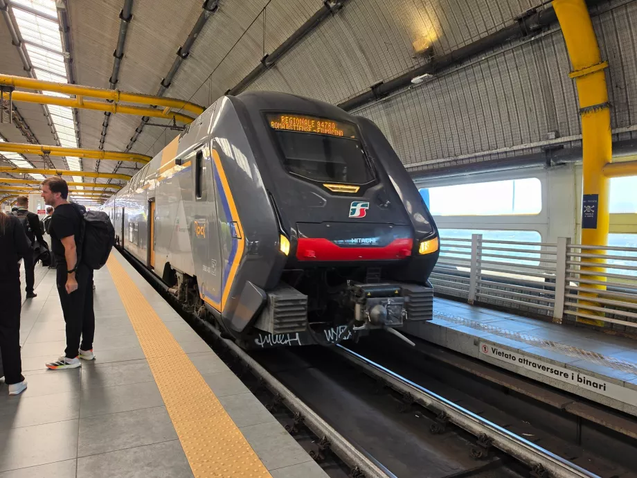 Treno all'aeroporto di Fiumicino