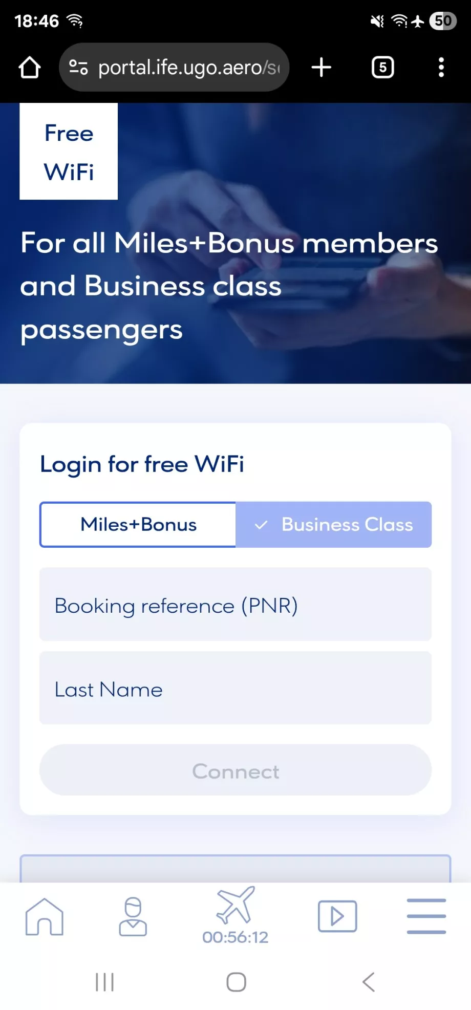 Wi-fi in volo