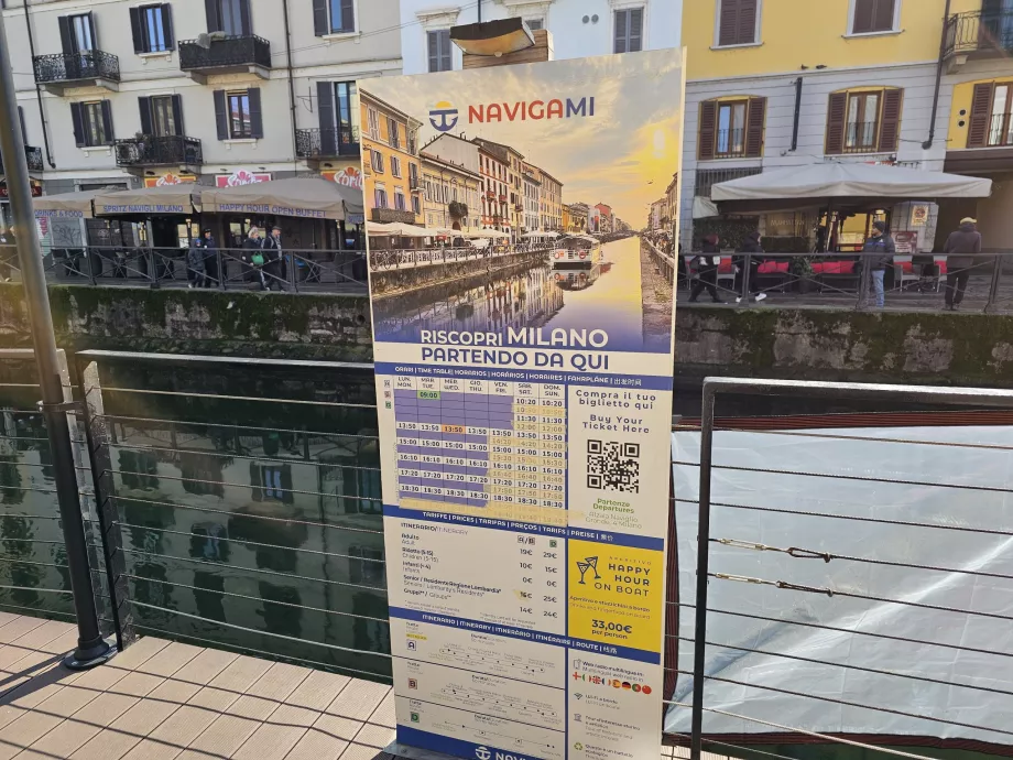Gita in barca sui Navigli