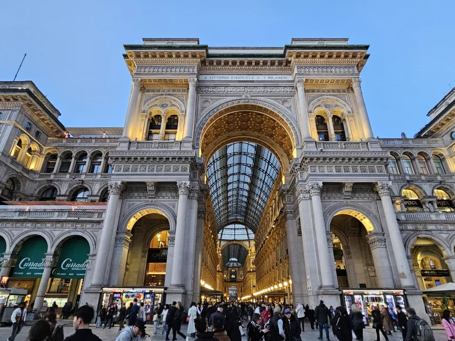 Galleria Vittorio Emanuele II in prima serata