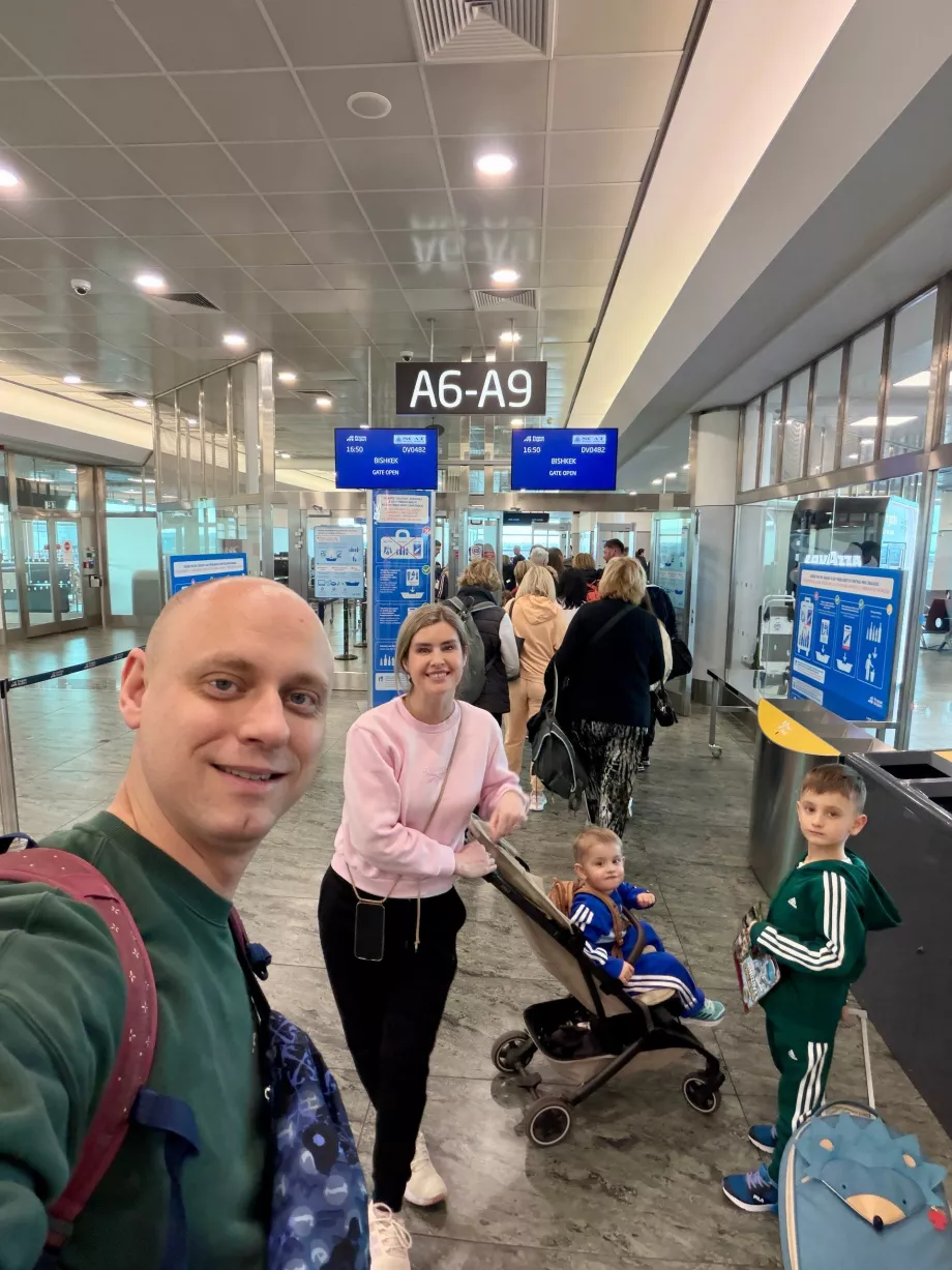 Famiglia prima della partenza