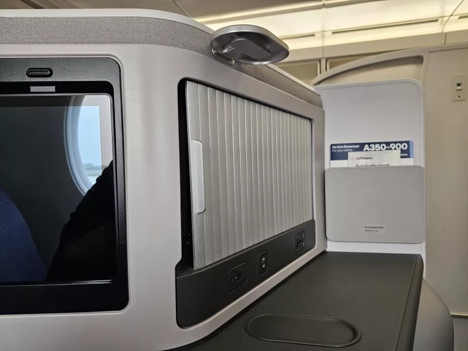 Scomparto di chiusura per riporre gli oggetti