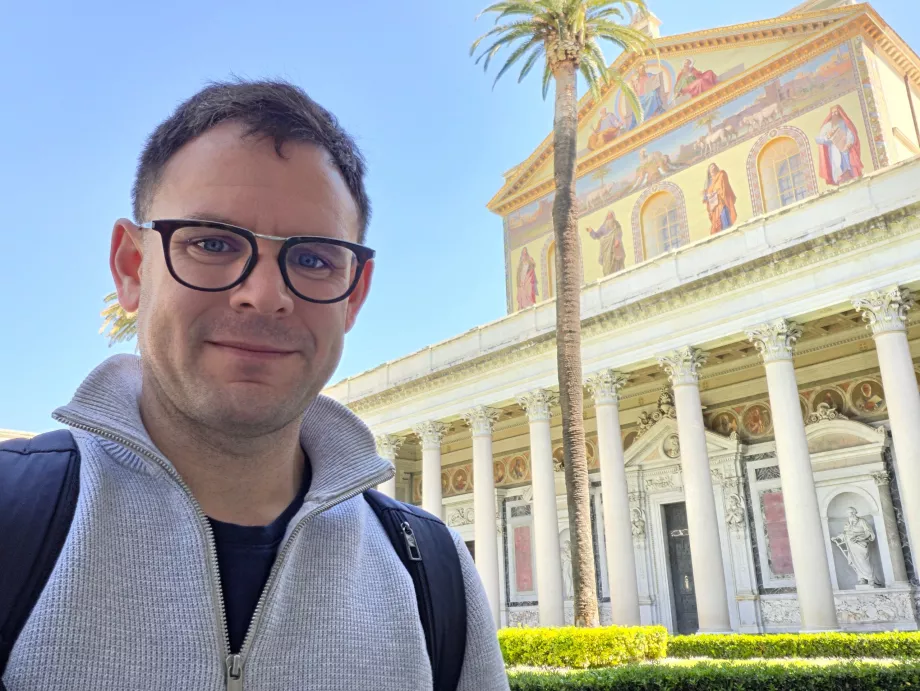 Io alla Basilica di San Paolo fuori dalle mura
