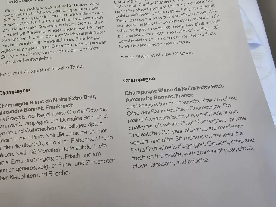 Offerta di champagne