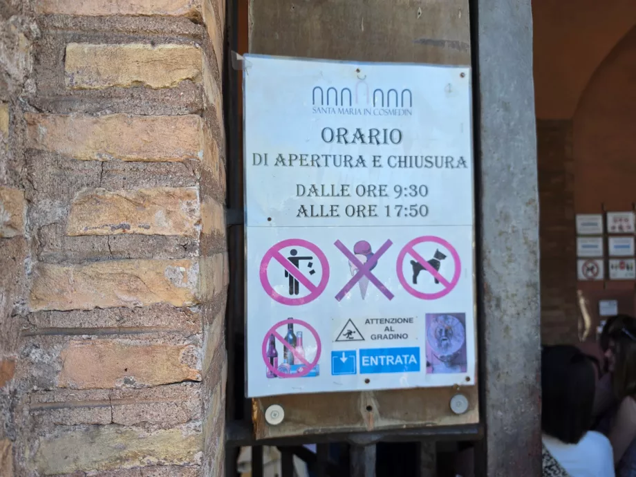 Orari di apertura di Bocca della Verita