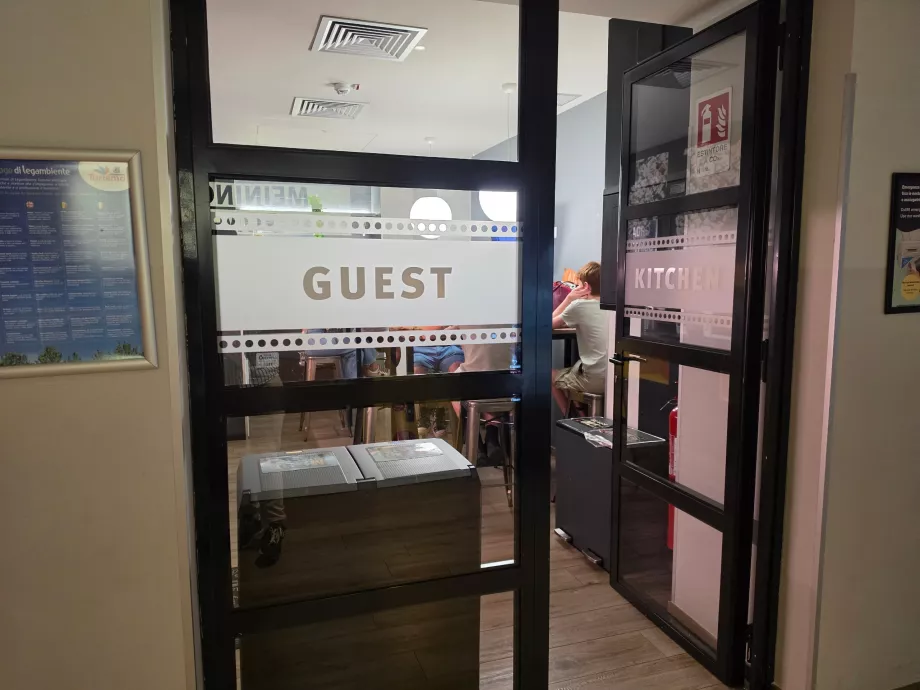 Cucina comune per gli ospiti