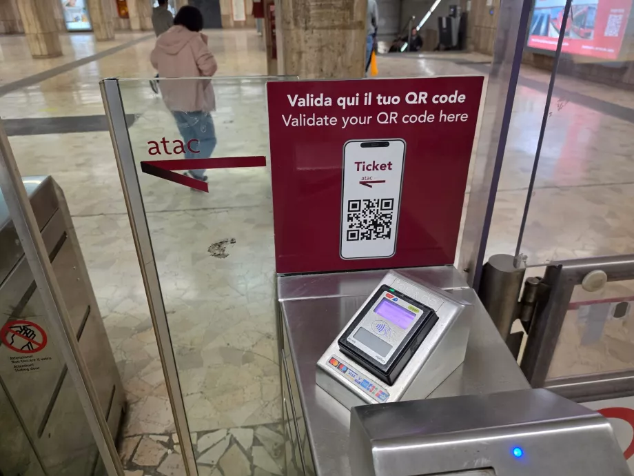 Pagamento senza contatto in metropolitana