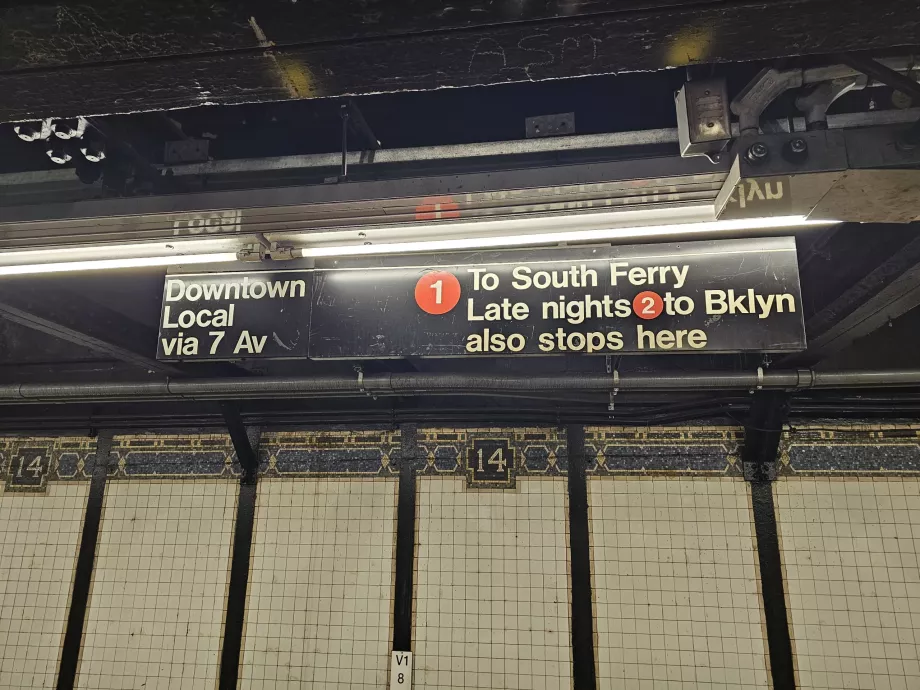 Segnaletica nella metropolitana