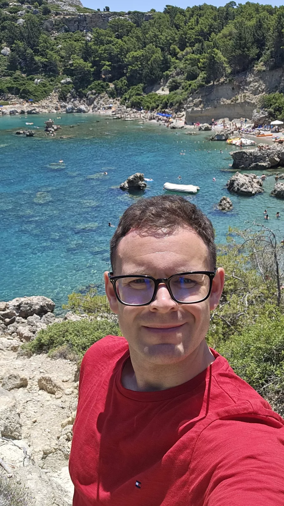 Christopher alla spiaggia di Anthony Quinn