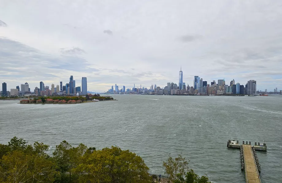 Vista dal piedistallo della Statua della Libertà