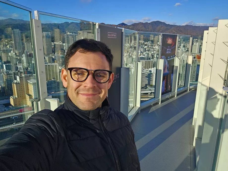 Io alla torre del porto di Kobe