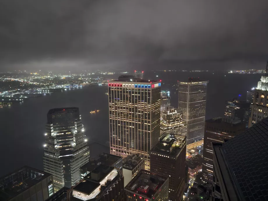 La vista dall'Overstory Bar