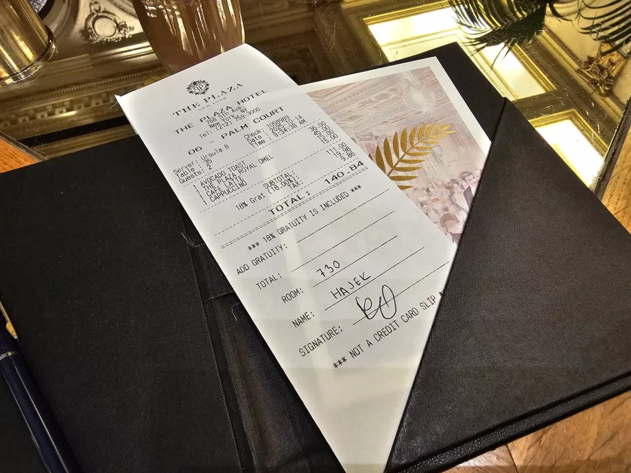 Conto per la colazione