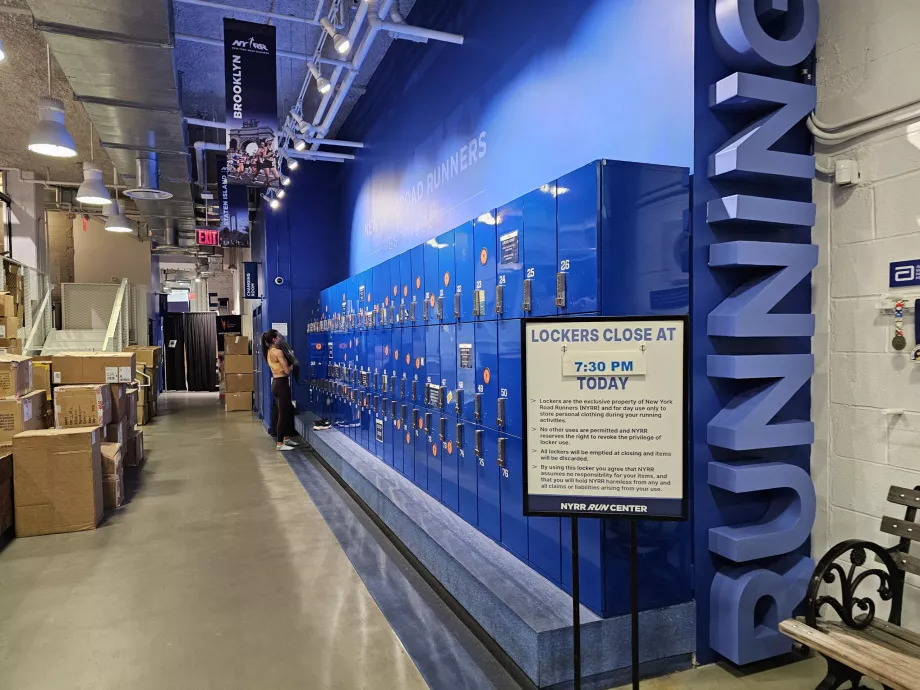Centro NYRR, deposito bagagli per i corridori