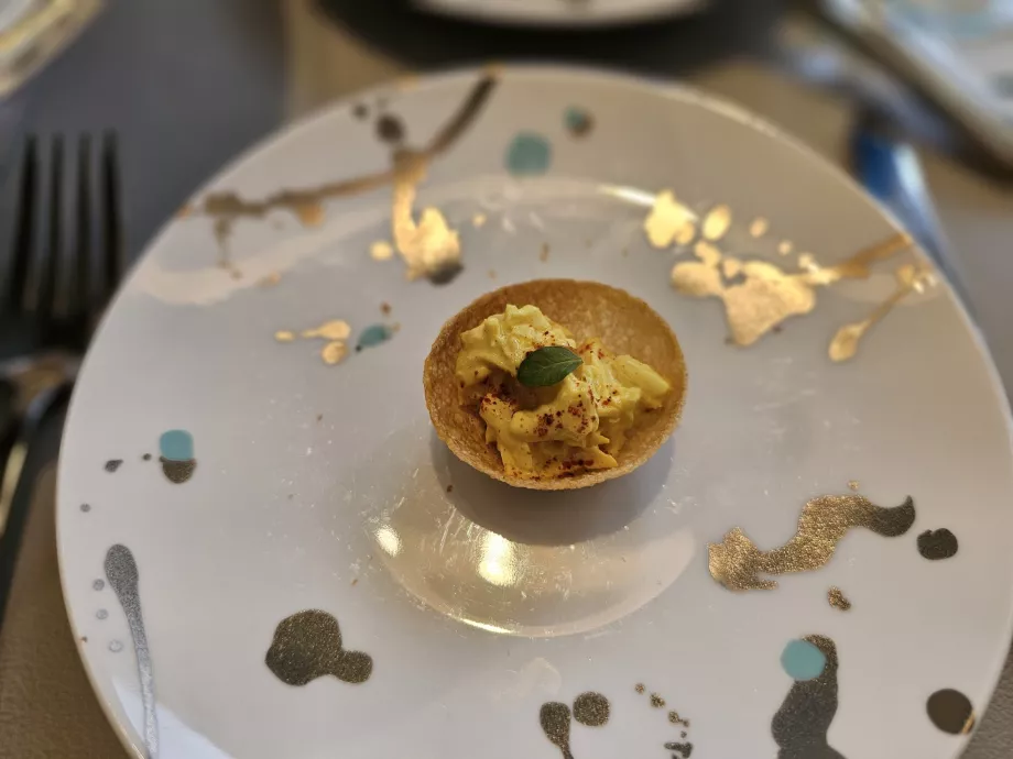 Scatola blu, snack singolo