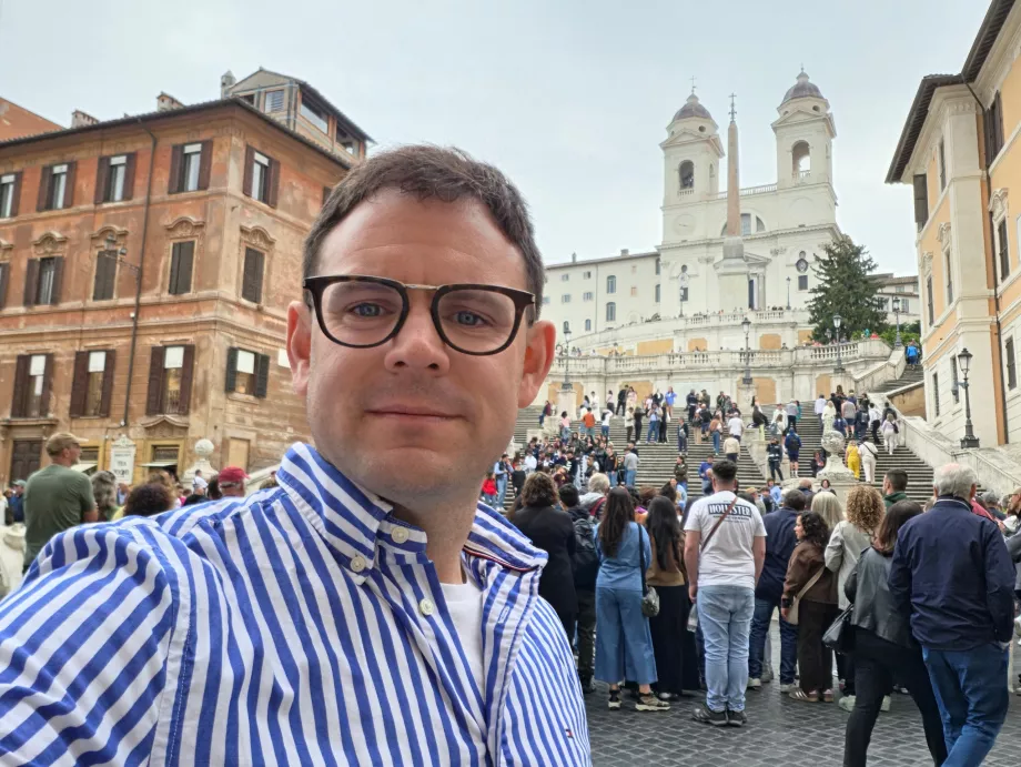 Io a Piazza di Spagna