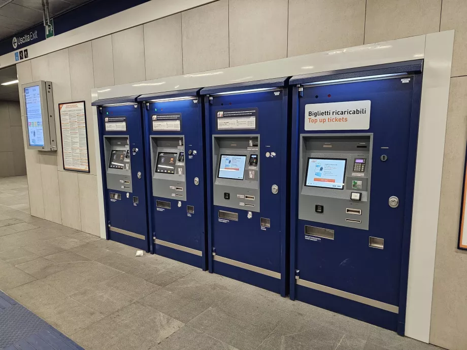 Biglietterie automatiche nella metropolitana