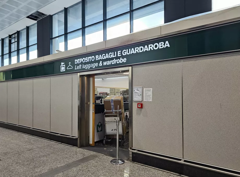 Deposito bagagli, Terminal 1