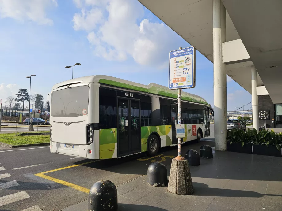 Fermata del bus navetta gratuito al Terminal 1