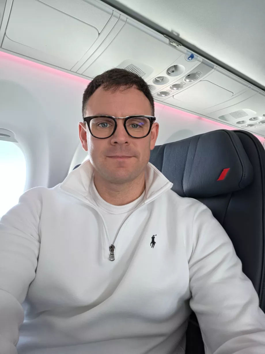 Io in business class su un Airbus A220