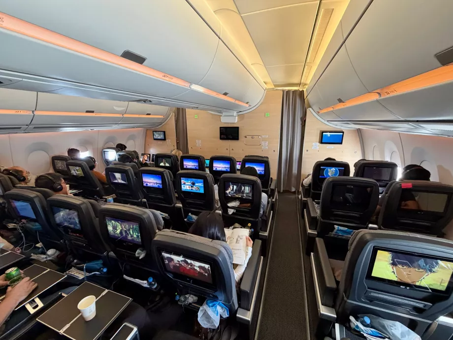 Vista sulla classe Premium Economy