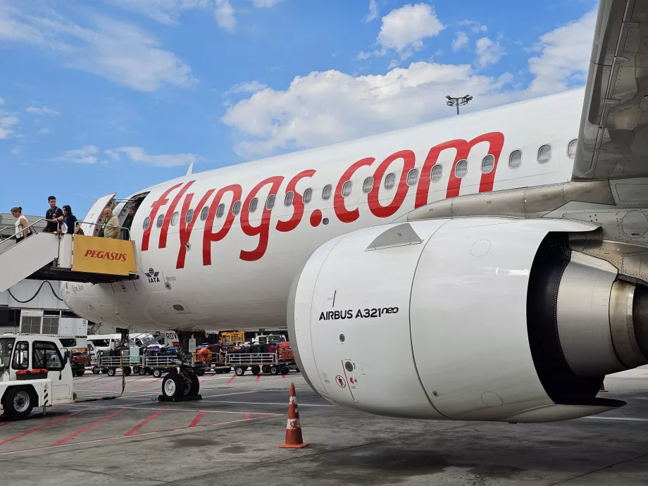 Sbarco, Pegasus Airlines, Aeroporto SAW