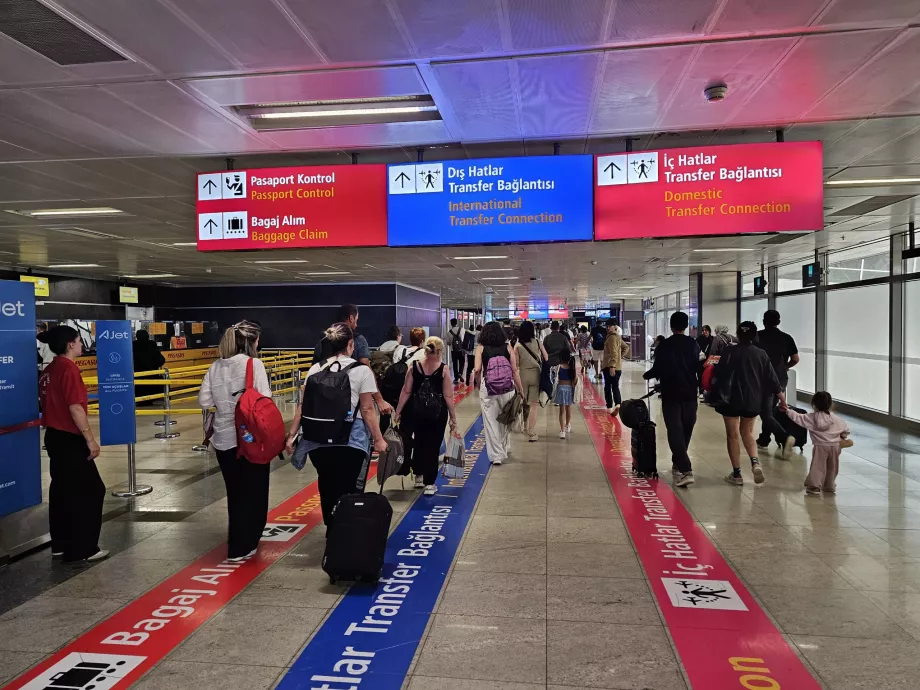 Trasferimento tra i voli, aeroporto di Istanbul SAW