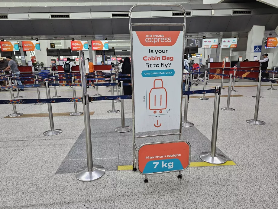 Modello di bagaglio a mano, Air India Express
