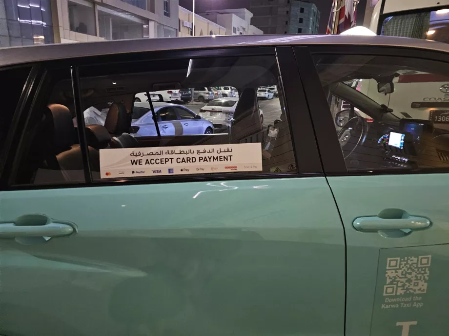 Possibilità di pagare con carta nel taxi