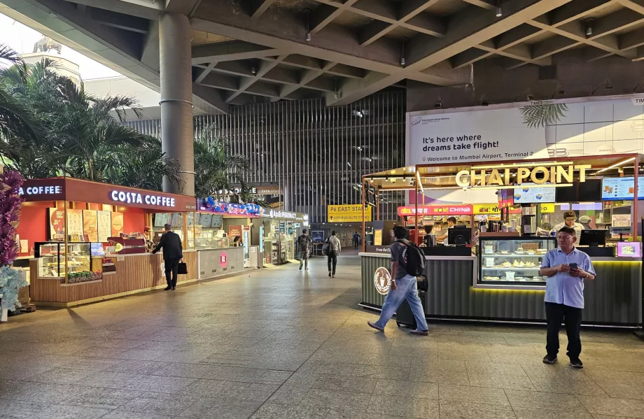 Rinfresco davanti al Terminal 2
