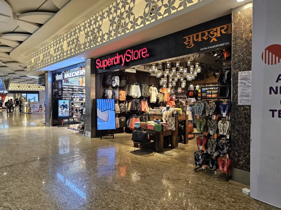 Negozi, zona di transito, terminal 2