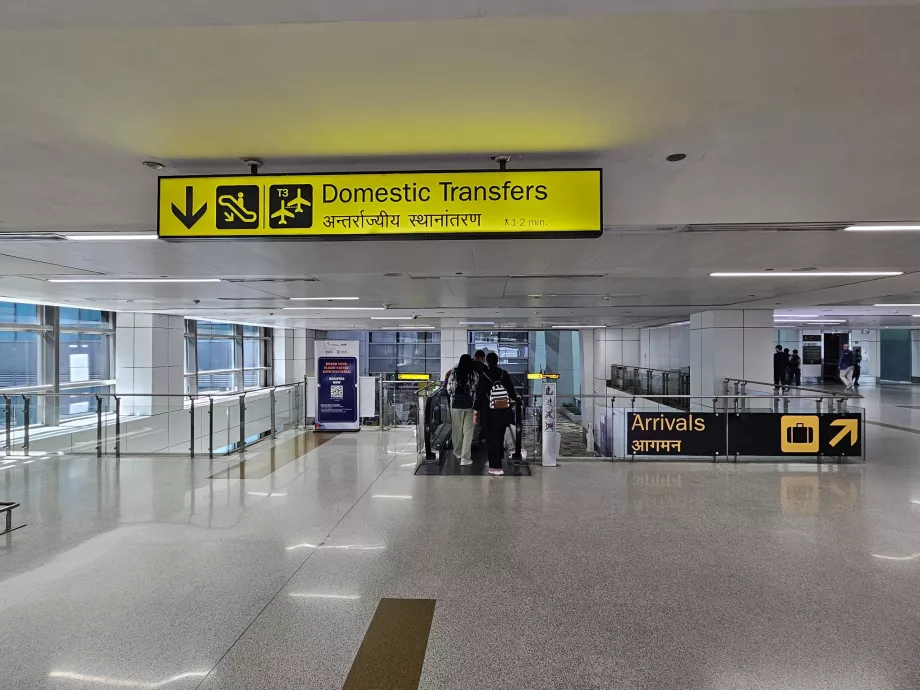 Trasferimento da voli nazionali a voli nazionali, Terminal 3