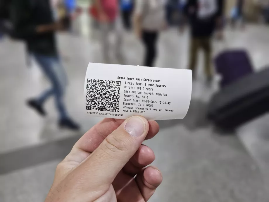 Biglietto della metropolitana, linea espressa dell'aeroporto