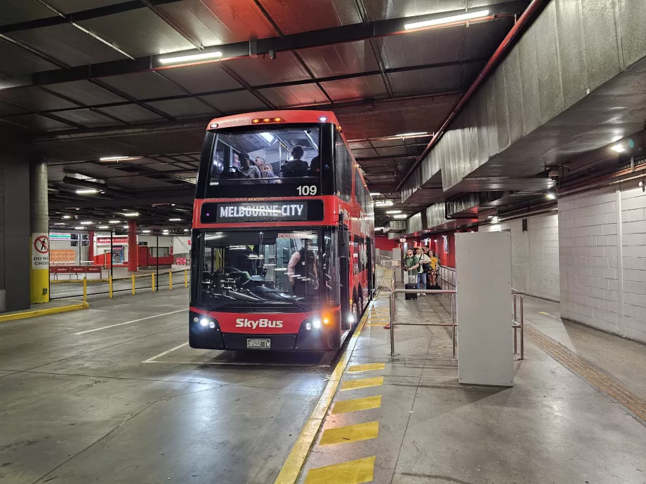 Fermata Skybus alla stazione di Southern Cross