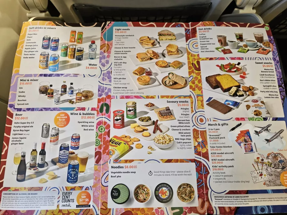 Offerta di ristoro in volo
