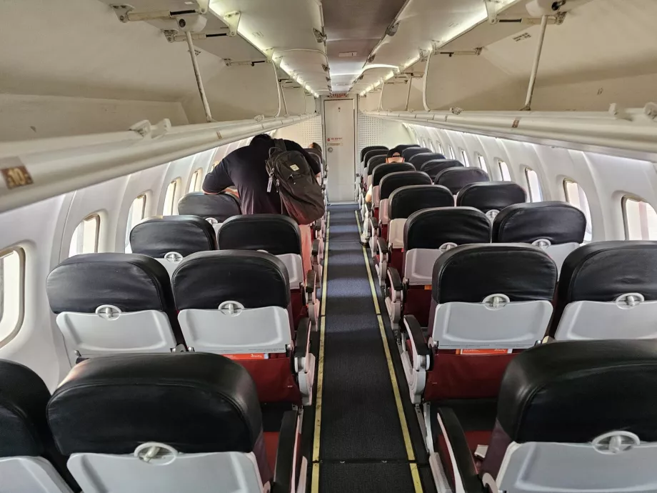 Interni di un aereo ATR
