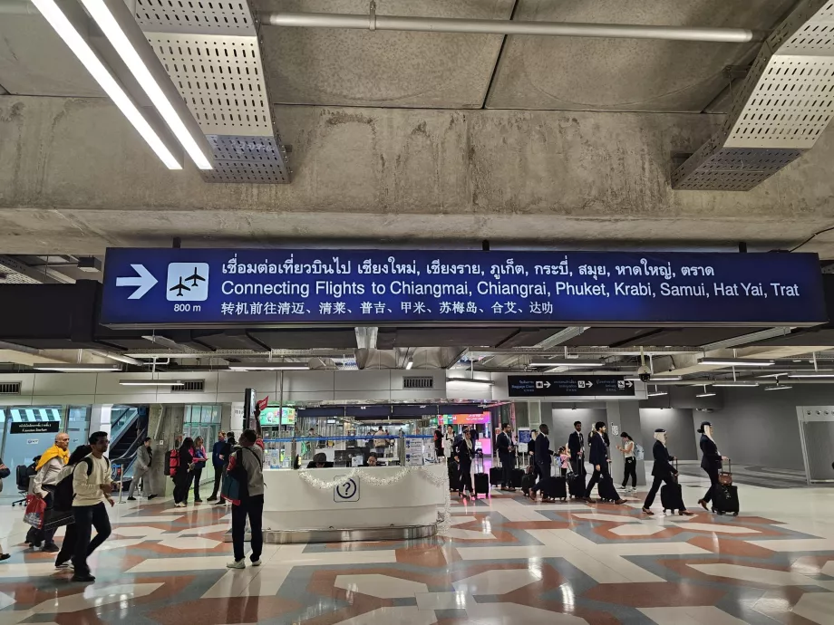 Trasferimento dai voli internazionali a quelli nazionali