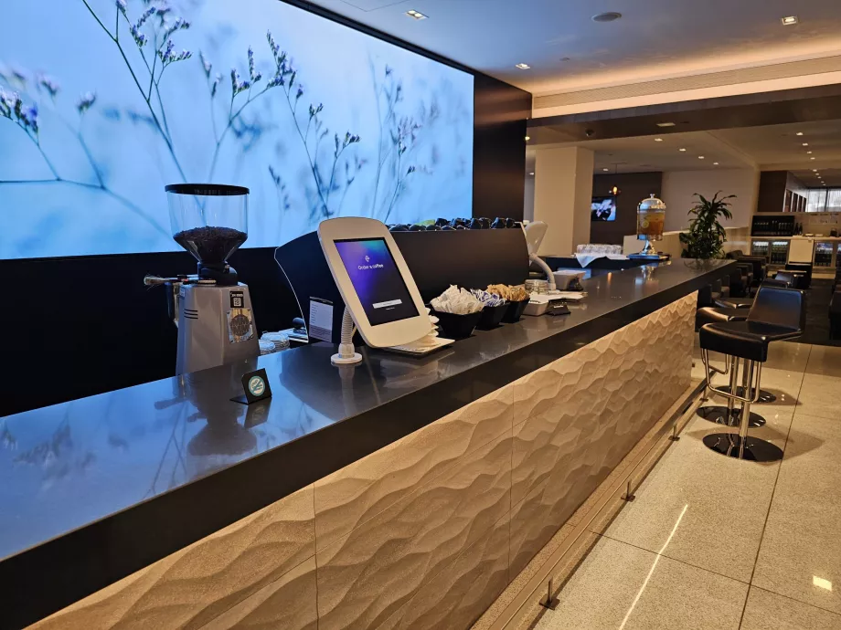 ANZ Lounge, macchina del caffè