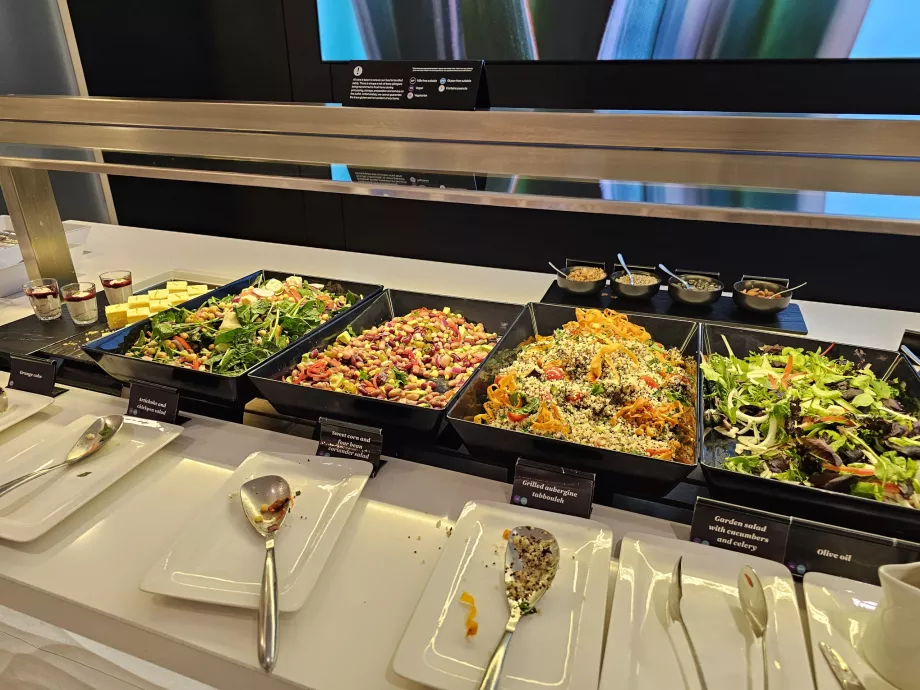 ANZ Lounge, salad bar