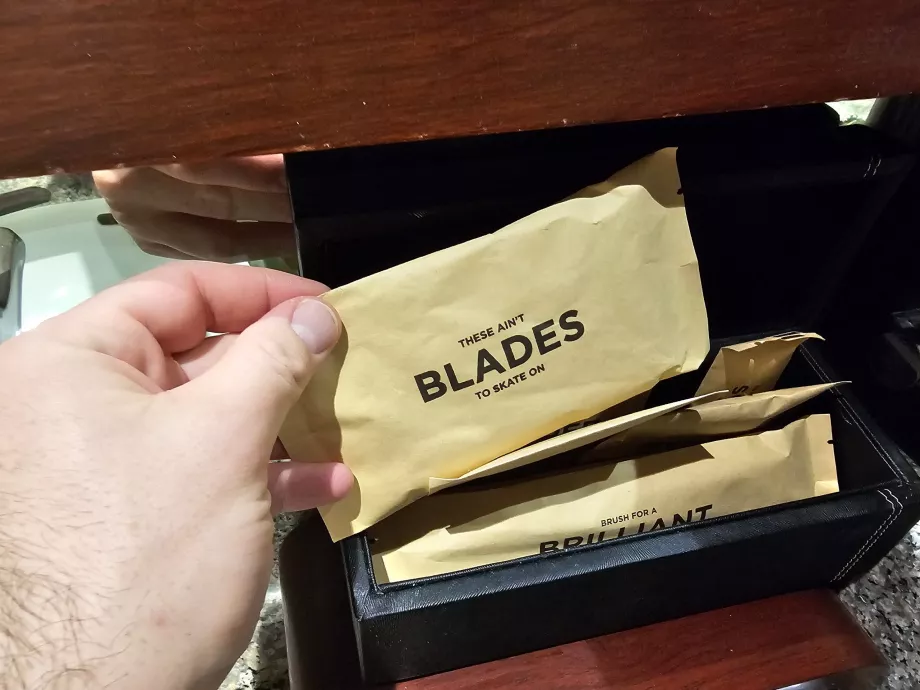 Kit di cortesia in bagno