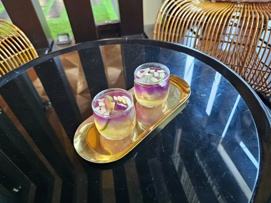 Drink di benvenuto al check-in